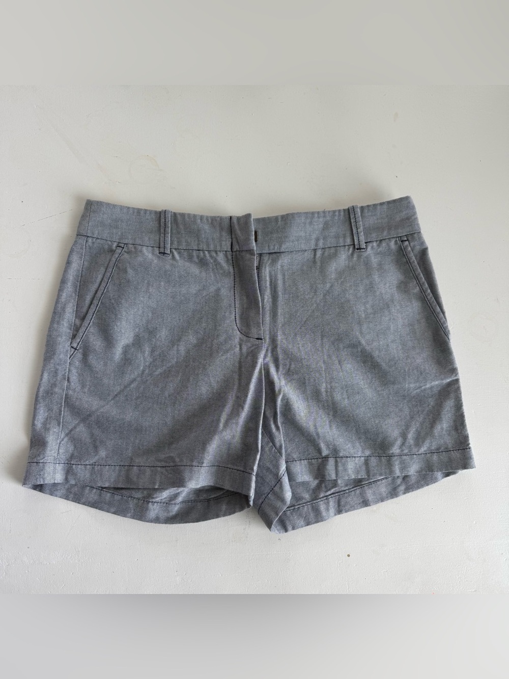 J. Crew Light blue/navy Tailored Shorts summer wear Fourth of July